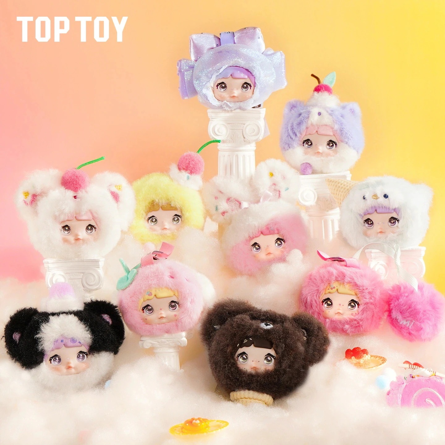 【公式正規品！3日出荷】T O P T O Y Nommi もち米 甘さ100%シリース ぬいぐるみ ブラインドボックス かわいい 卓上飾り 人形 ギフト