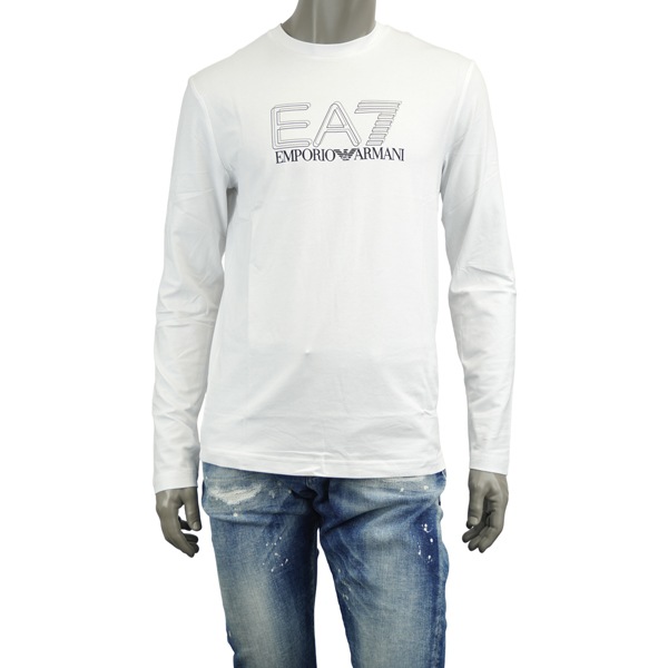 EA7 EMPORIO ARMANI イーエーセブン エンポリオ・アルマーニ Visibility シャドーロゴ 長袖Tシャツ /7M001310 AF10373 U0002