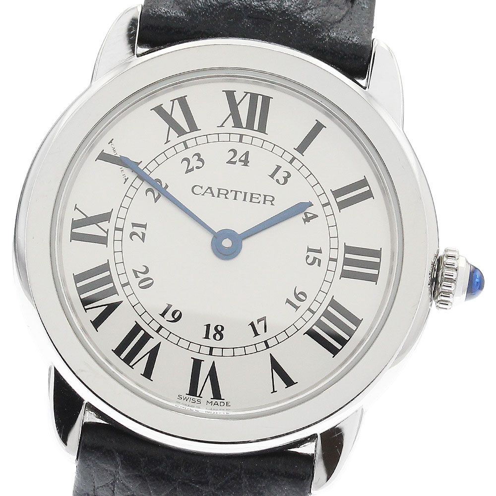 カルティエ CARTIER WSRN0019 ロンドソロSM クォーツ レディース 良品 箱付き_904854【中古】