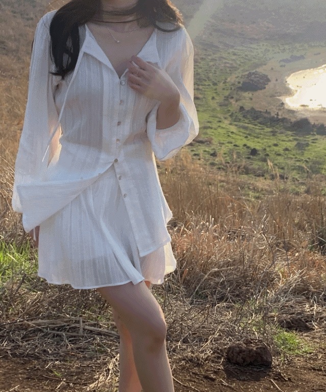 単品着用もできる[SET]ピュアフリルツーピース