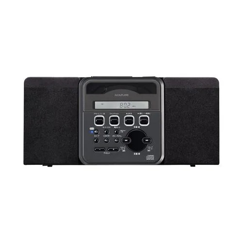 コイズミ SAD-4350／K ステレオCDシステム 壁掛け対応 ワイドFM対応 ブラック