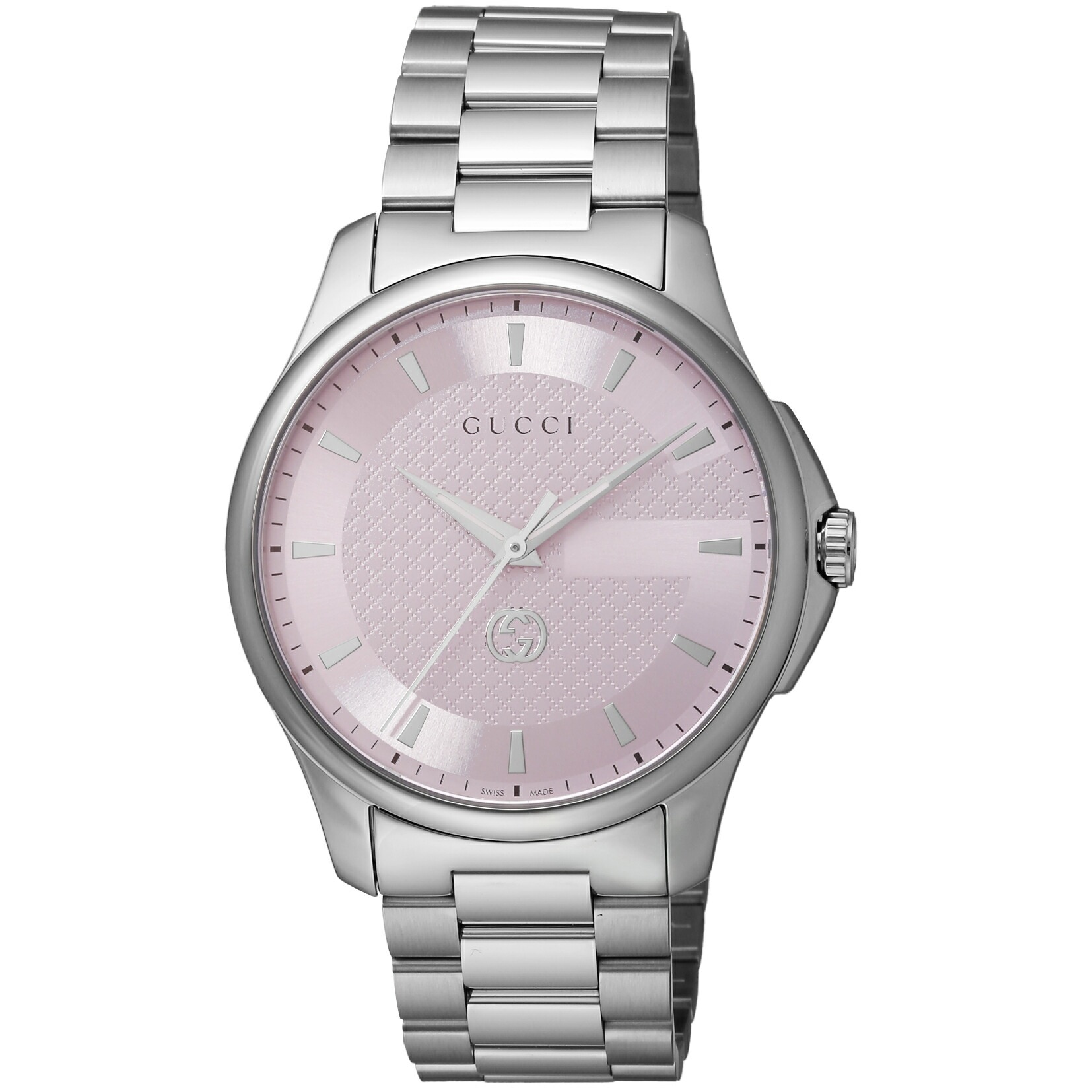 グッチ GUCCI Gタイムレス YA126368 腕時計 メンズ ピンク クオーツ アナログ