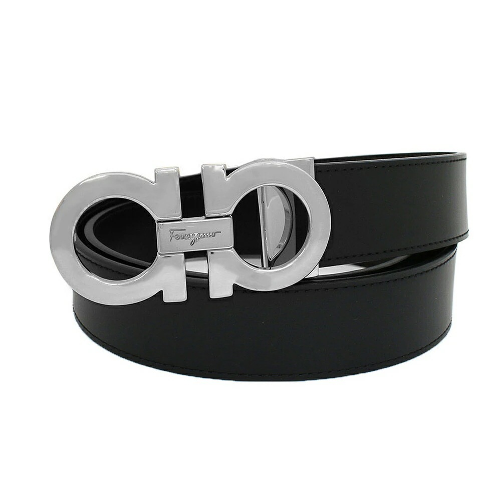 ベルト 675542-312615-100 メンズ レディース ブラック シルバー