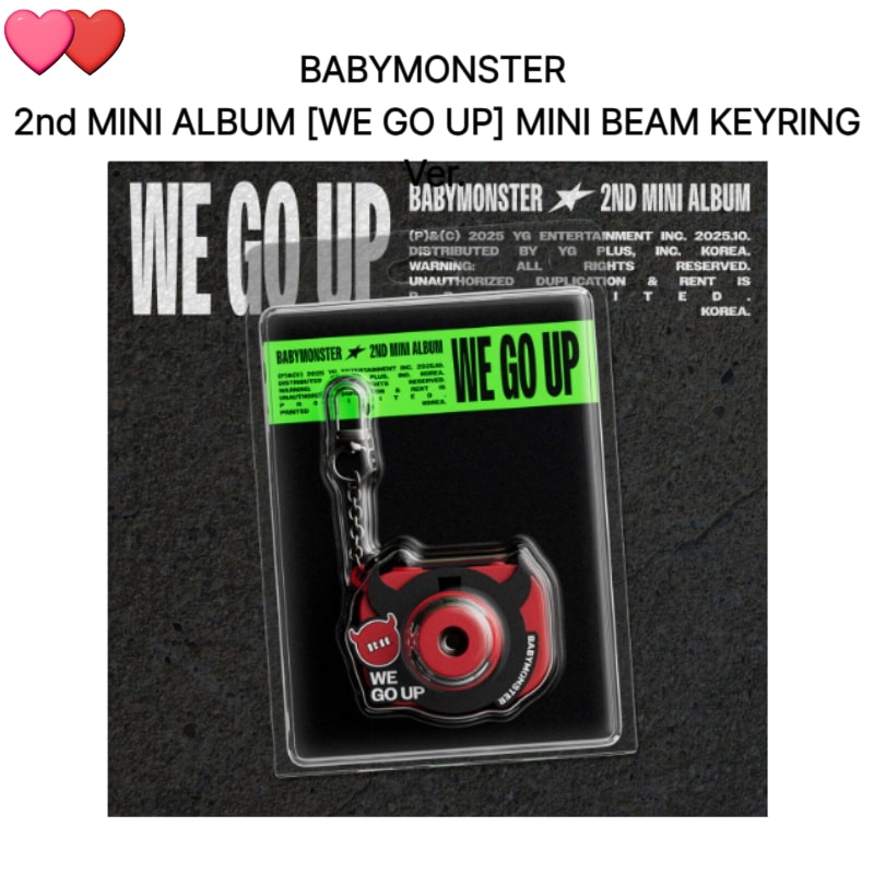 BABYMONSTER 2nd MINI ALBUM [WE GO UP] MINI BEAM KEYRING Ver.チャート反映