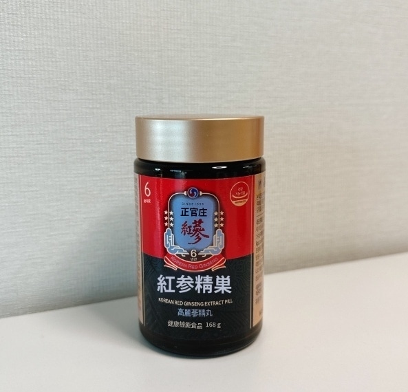 [韓国食品] 紅参精丸 ホンサムジョンファン ホンサムタブレット効果 プレゼント用 可能 免疫力増進 168g 1box