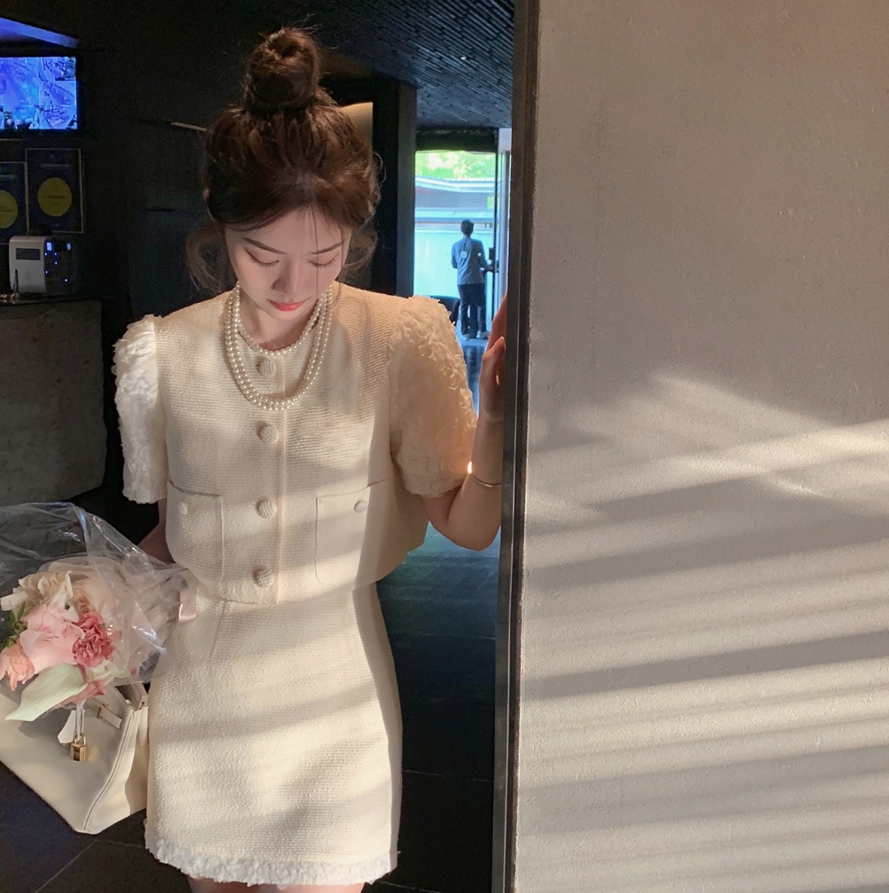 トップス スカート デート シャツ ブラウス ミニスカート ショート ショート丈 袖あり 長袖 パフスリーブ かわいい 大人可愛い きれいめ シンプル カジュアル 大人 上品 おしゃれ お洒落 主役級