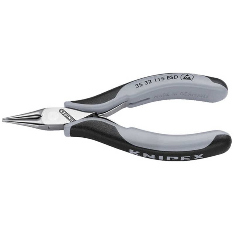 KNIPEX社 ESD精密用プライヤー 丸 115mm画像はイメージです実際の商品とは異なります 3532115ESD