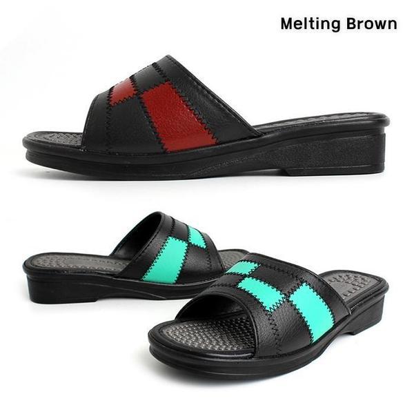 女性 デイリー オフィス ミドルヒール スリッパ 3.5cm