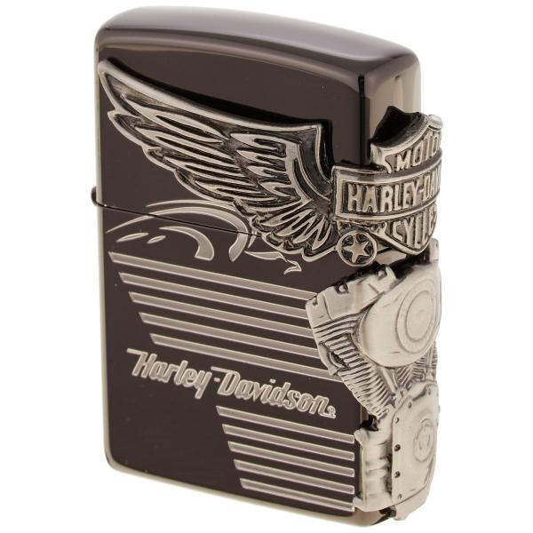 即納　ZIPPO ジッポー ライター 200 ハーレーダビッドソン 日本限定 ブラック HDP-25 /