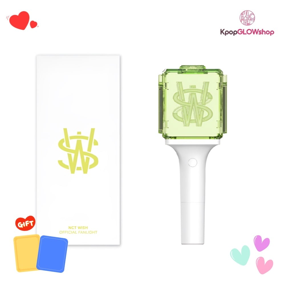 [公式 ] NCT WISH OFFICIAL LIGHT STICK Ver. 2 ペンライト 公式 グッズ / 韓国正規品 (+ 非公式 トレカ ランダム 贈呈)