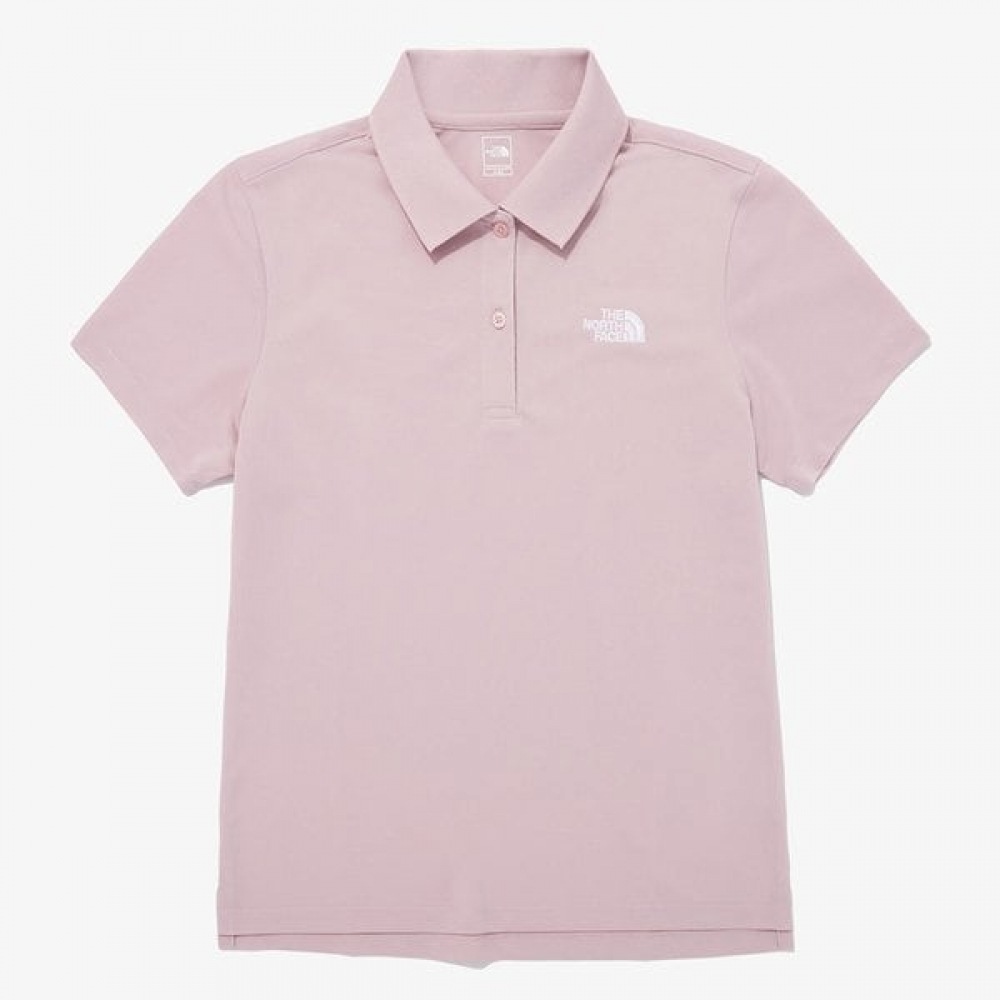 ノースフェイス レディース クールマックス プライム 半袖 ポロ PALE PINK NT7PR33B