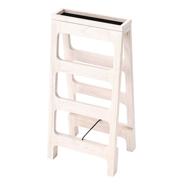 シューズラック 3段 約W32xD25xH65.5cm ホワイト 折りたたみ式 完成品