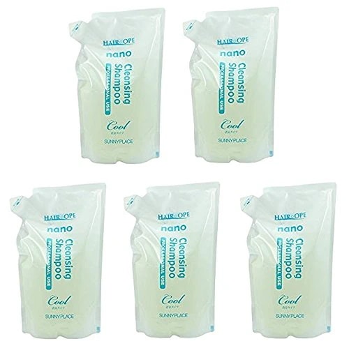 サニープレイス ナノサプリ クレンジングシャンプー クール 詰め替え 800ml 5個