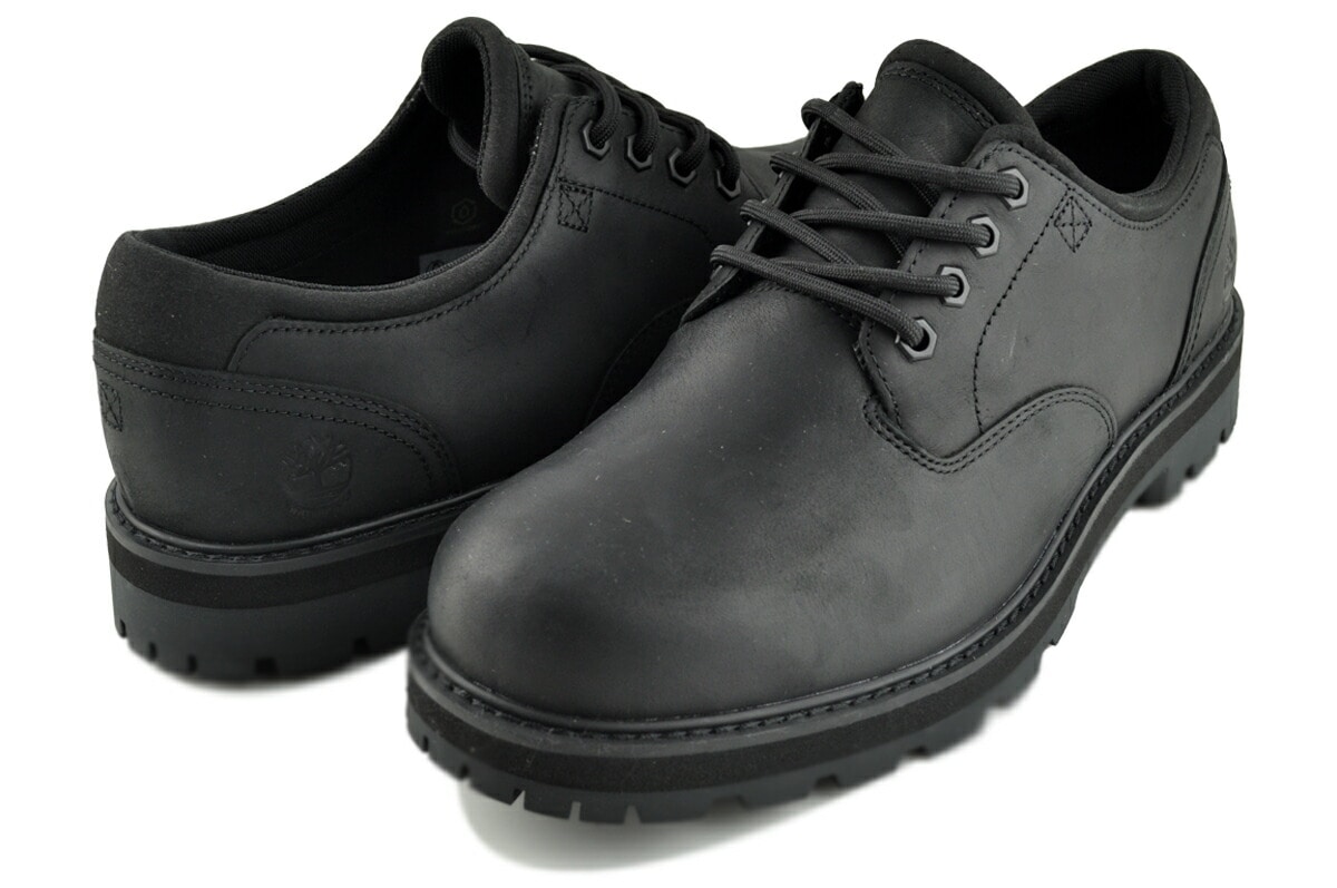 ブリトン ロード レースアップ ウォータープルーフ シュー ブラック フルグレイン a69t9-w02