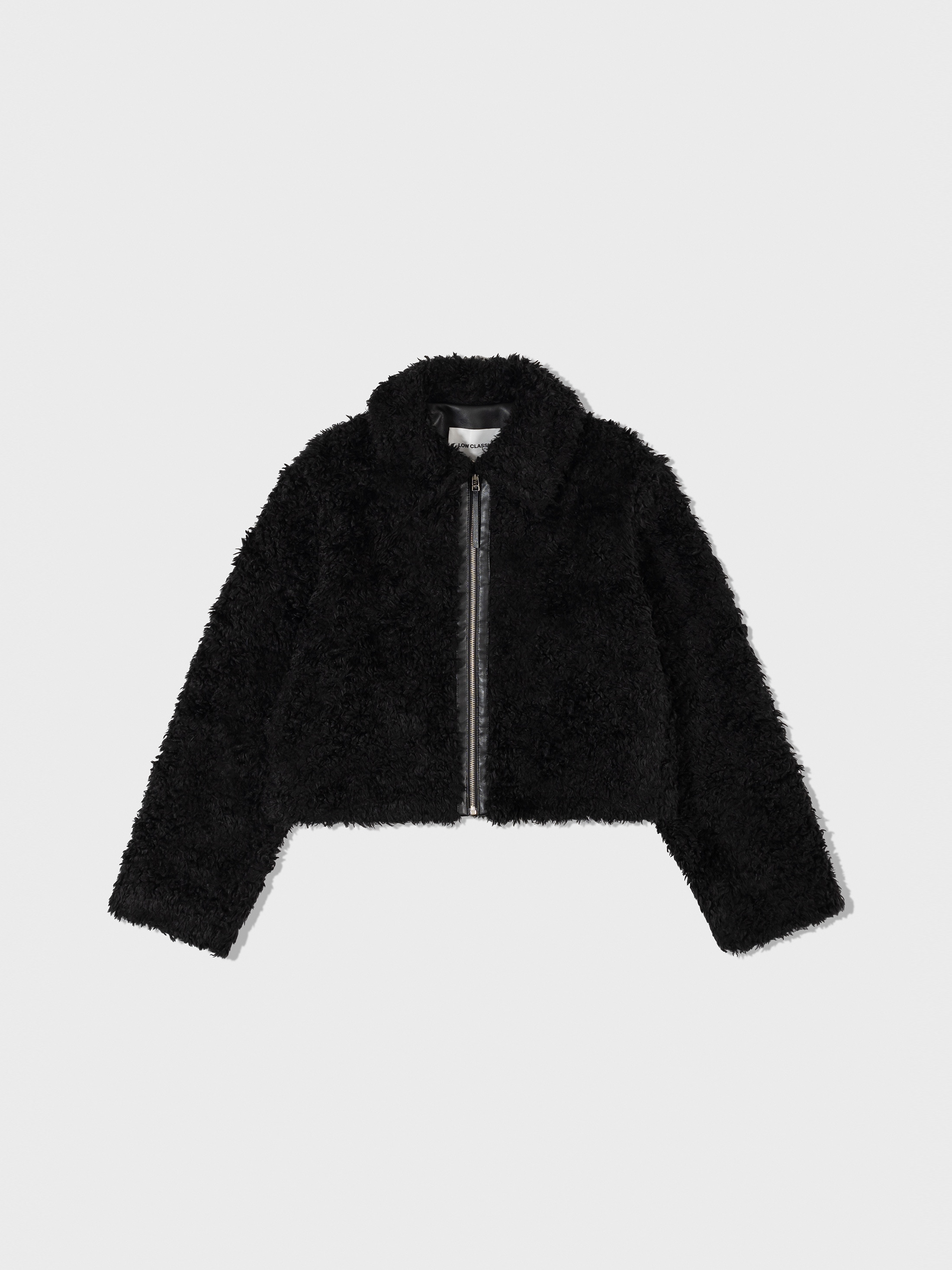 【LOW CLASSIC】 FLUFFY FUR JACKET : BLACK