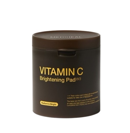 ビタミンC ブライトニング パッド 60枚入り × 2個 くすみ肌に透明感チャージ！トーンアップ集中ケアパッド