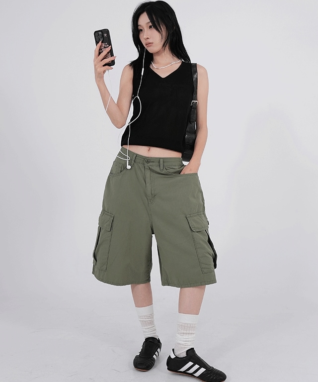 [OOTJ] ルディ ビッグポケット バミューダ パンツ (2COLOR) 5,831円