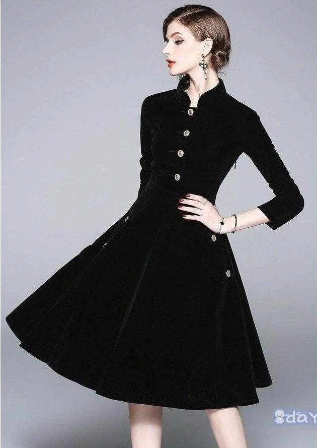 無地 長袖 着痩せ ロング丈 新品掲載！パーティードレス フォーマルドレス 秋冬 風 大きいサイズ 披露宴 結婚式 お呼ばれ 立ち襟 謝恩会 二次会 上品 袖あり 20代 40代