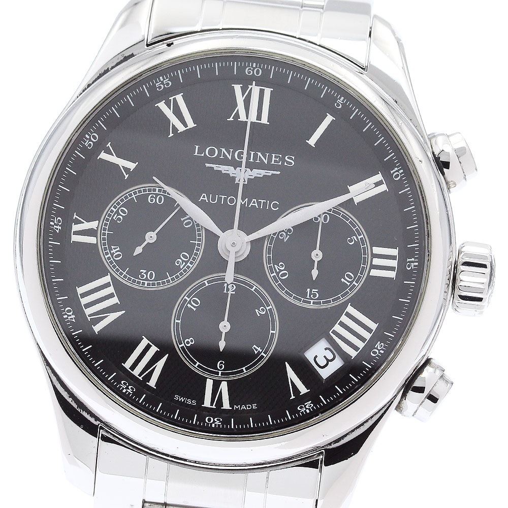 ロンジン LONGINES L2.693.4 マスターコレクション クロノグラフ デイト 自動巻き メンズ _871632【中古】