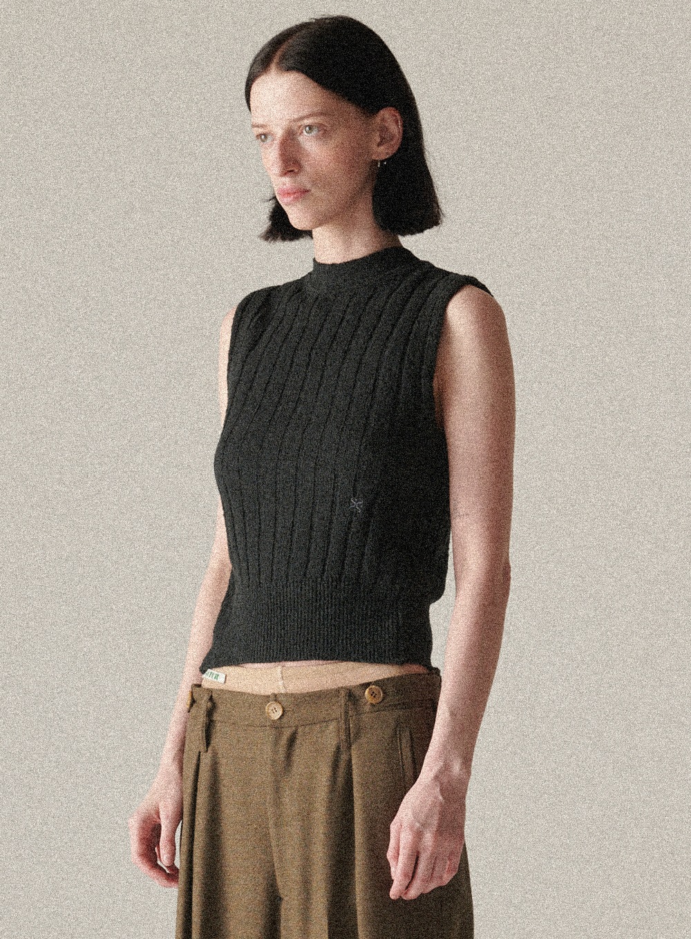 【SATUR】 LATINA BACK-FRONT KNIT CARDIGAN : MOSS GREEN 9,563円