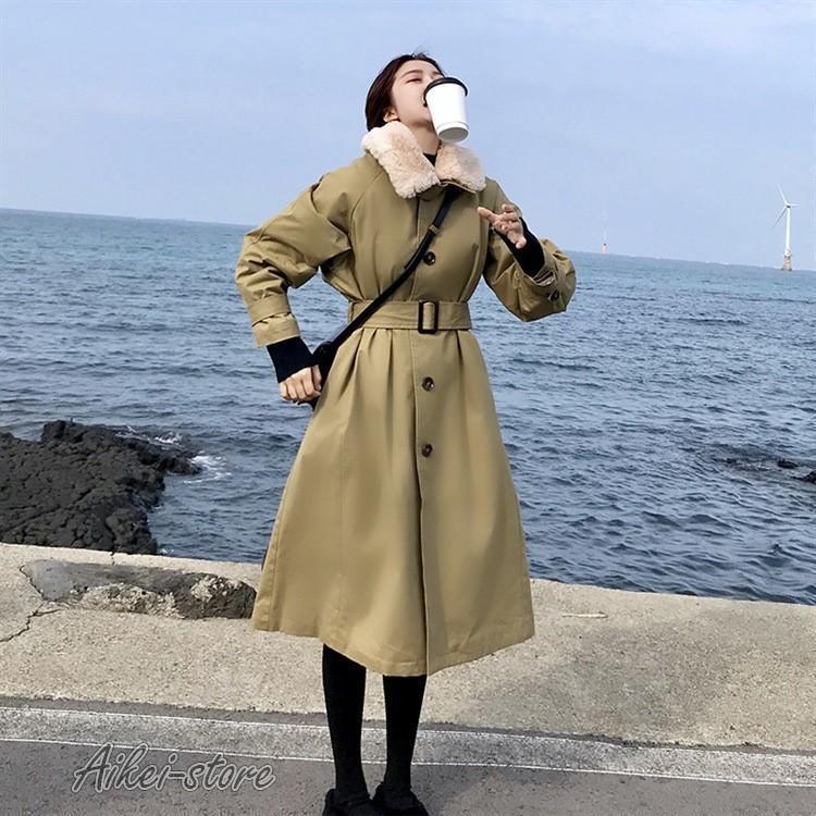 ラシャコート 中綿コート ジャケット レデイース 冬着 開衿 秋冬 40代 厚手 モコモコ 暖かい スプリング 韓国風 きれいめ 長袖 ロング丈コート カジュアルウエア