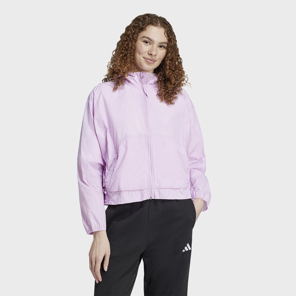 アディダスシティエスケープ軽量ウインドブレーカー-ライラック/JC5824