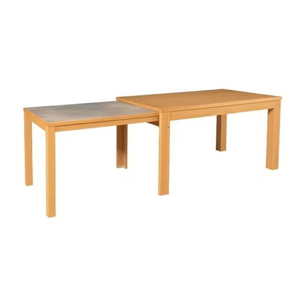 筑波産商 YUME2 伸長ダイニング 130-215x80 メラミン/NA メーカー直送