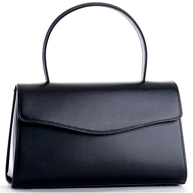 B品返品不可 本革 ブラックフォーマルバッグ 箱なし 定番ワイド黒レザー 日本製 冠婚葬祭 弔事