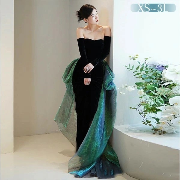 ドレス 大人 ピアノ 発表会 ロングドレス 演奏会 演奏会用ドレス ピアノ発表会 黒 結婚式 高校生 パーティードレス 演奏会ドレス 大きいサイズ 母親 コンクール イブニングドレス ロング 大きいサ