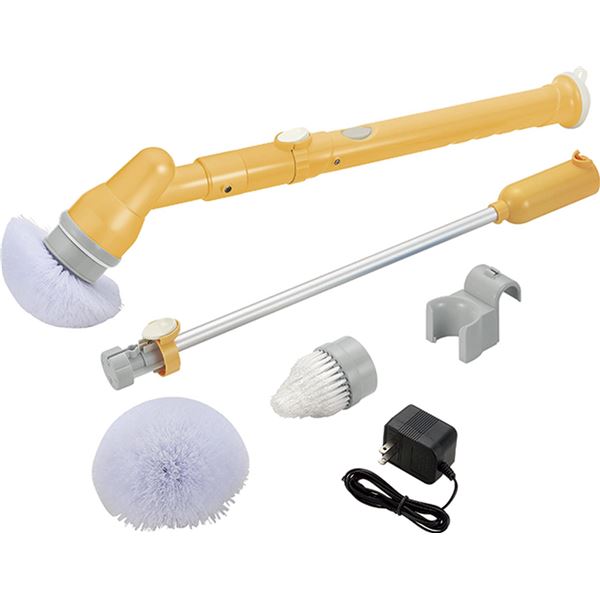 充電式ロングポリッシャー (約130×160×170mm) コードレス 箱入り (掃除道具 清掃用具)