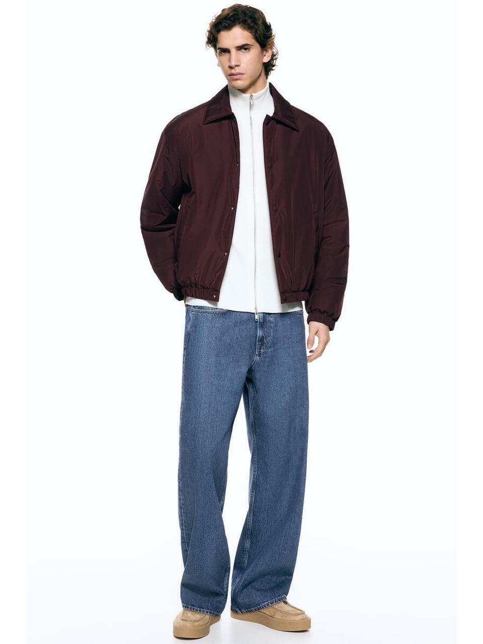 H&M ライトパッド入りジャケットバーガンディー 1316516003