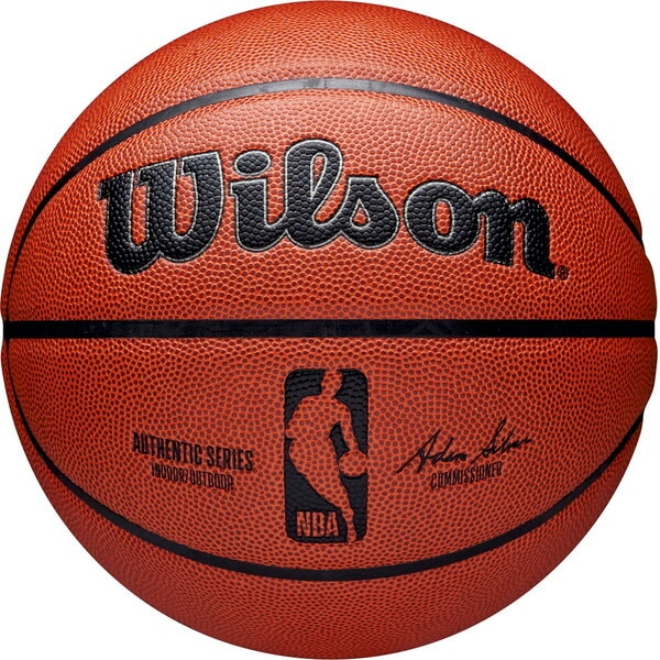 ウィルソン WZ2016501XB7 NBA AUTHENTIC インドア・アウトドア バスケットボール (ブラウン) 7号