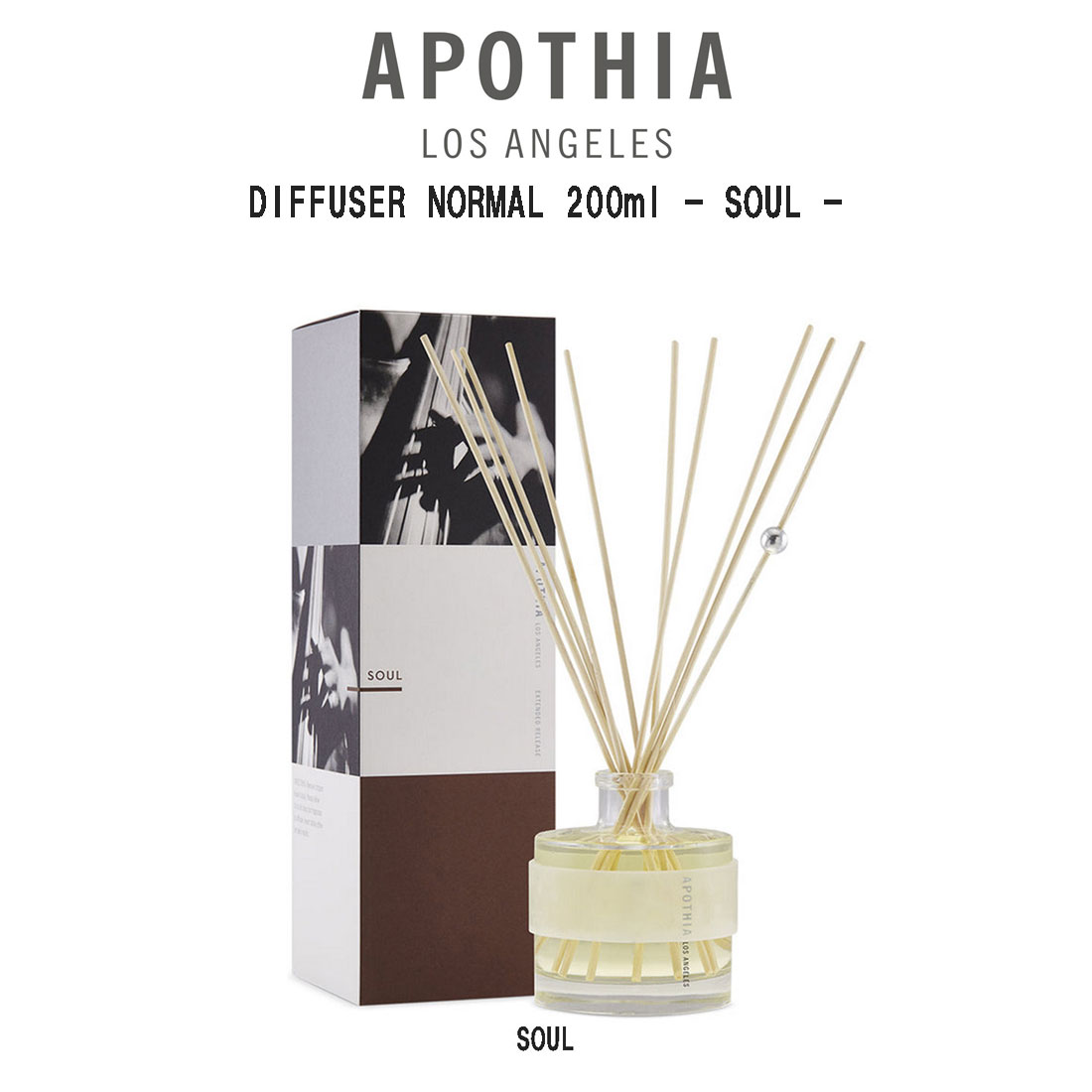 APOTHIA ディフューザー ソウル フレグランス アロマ マホガニー ウッド ジンジャー インテリア ギフト プレゼント DIFFUSER NORMAL 200ml 