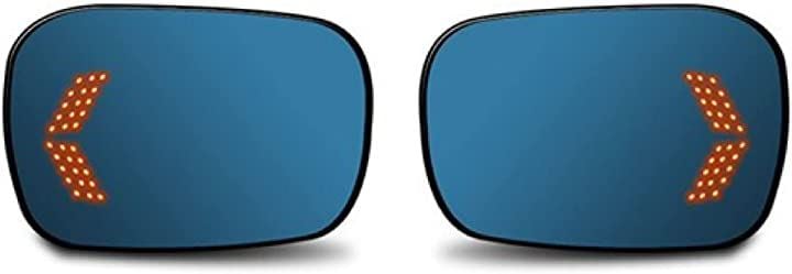 トヨタ CROWN/クラウン 専用設計 ブルーレンズミラー シーケンシャルウインカー 付き ヒーター対応 ブルーコーティング 広視野 左右2枚セット(クラウン200系)