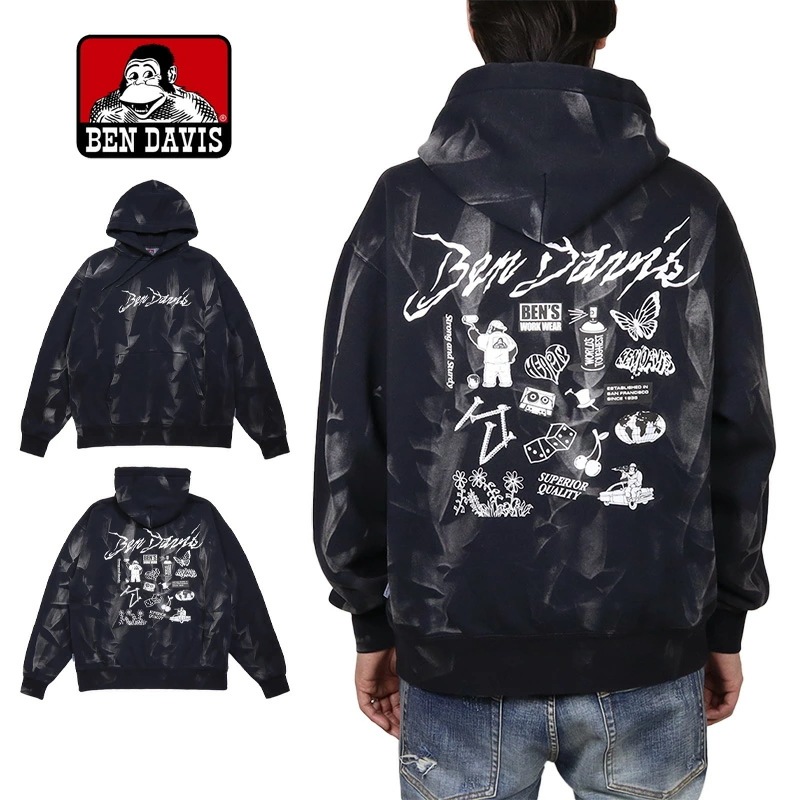 ベンデイビス パーカー BEN DAVIS フーディ プルオーバー メンズ レディース ブランド 大きいサイズ