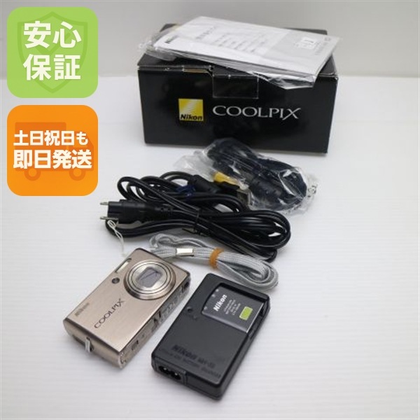 超美品 COOLPIX S600 ピンクゴールド Nikon デジカメ 163