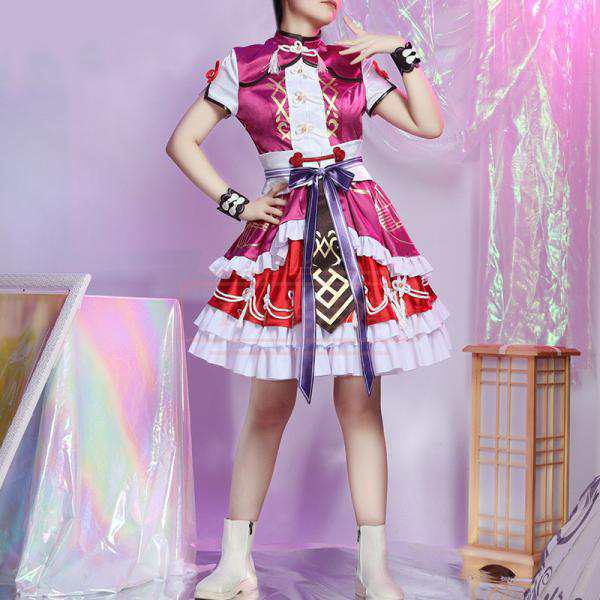 【急速出荷】最低価!格!プロジェクトセカイ カラフルステージ feat. 初音ミク プロセカ 爛漫娘花衣 暁山瑞希 コスプレ衣装 ハロウィン 変装 仮装 コスチューム