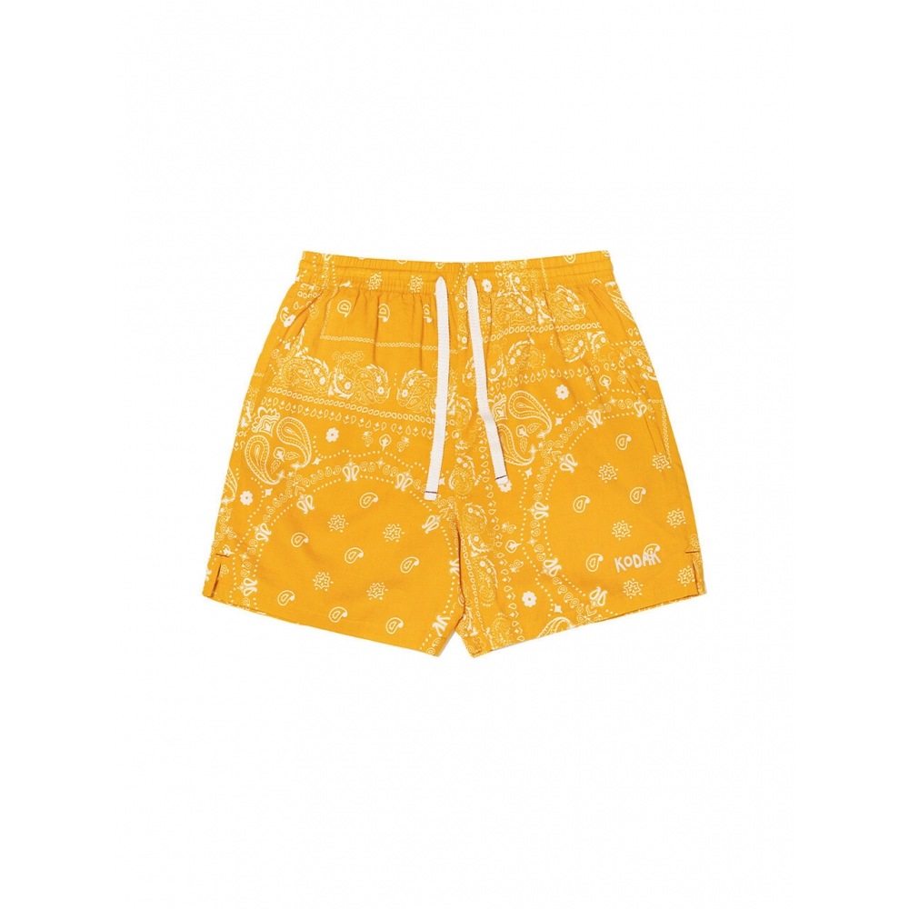 コダックアパレルサマーペイズリーショーツイエロー