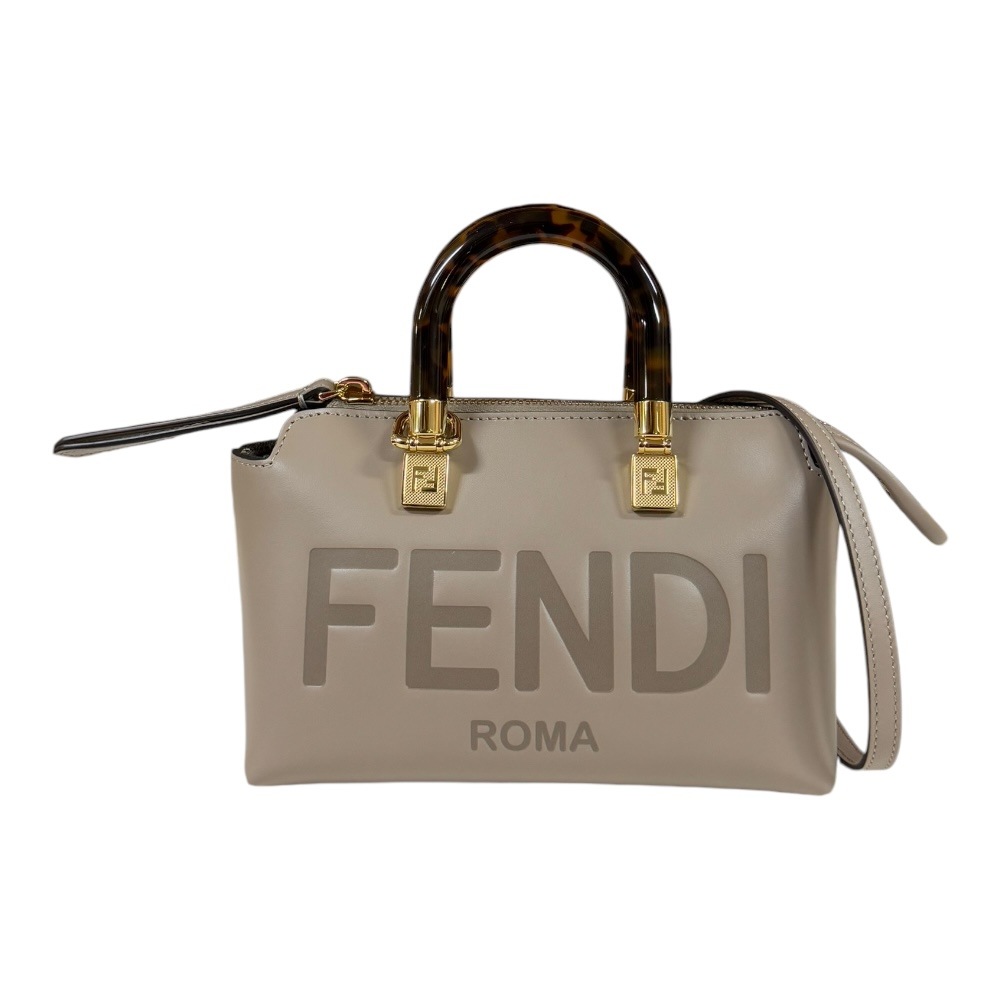 フェンディ バイザウェイ　ミニ ショルダーバッグ レザー 8BS067 ブラウン FENDI 中古 美品ショルダーバッグ