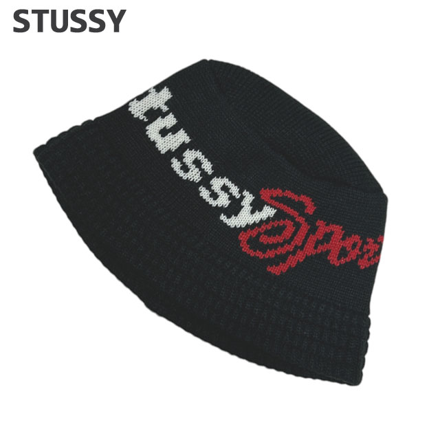 ステューシー STUSSY BUCKET STUSSY SPORT KNIT バケット ハット バケハ スケート ストリート エイトボール ストックロゴ 252-000547-051