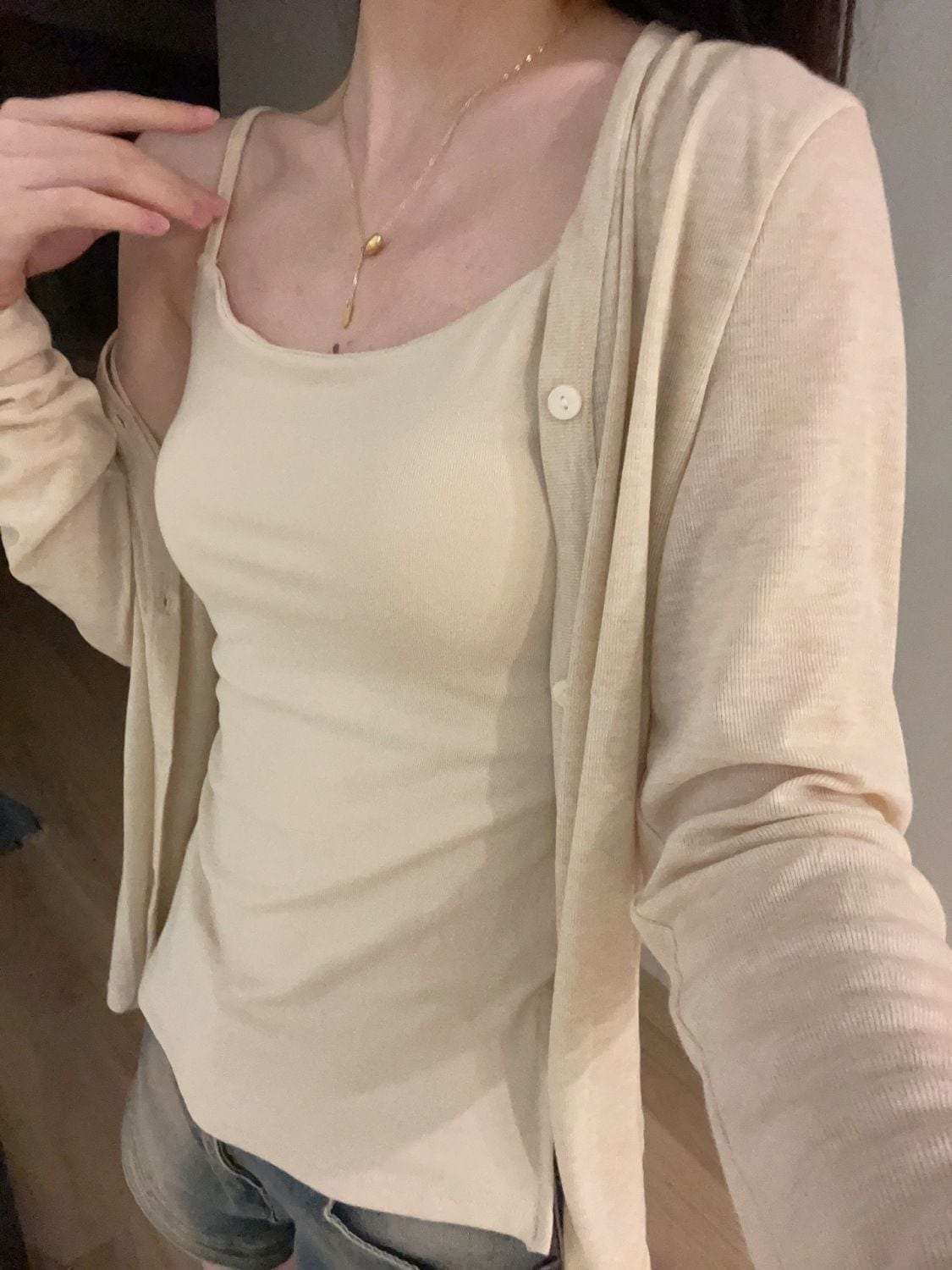 カーディガンアウターニットニットカーディガン焼け止め女薄い夏ケープ長袖コート着今日は30パーセント