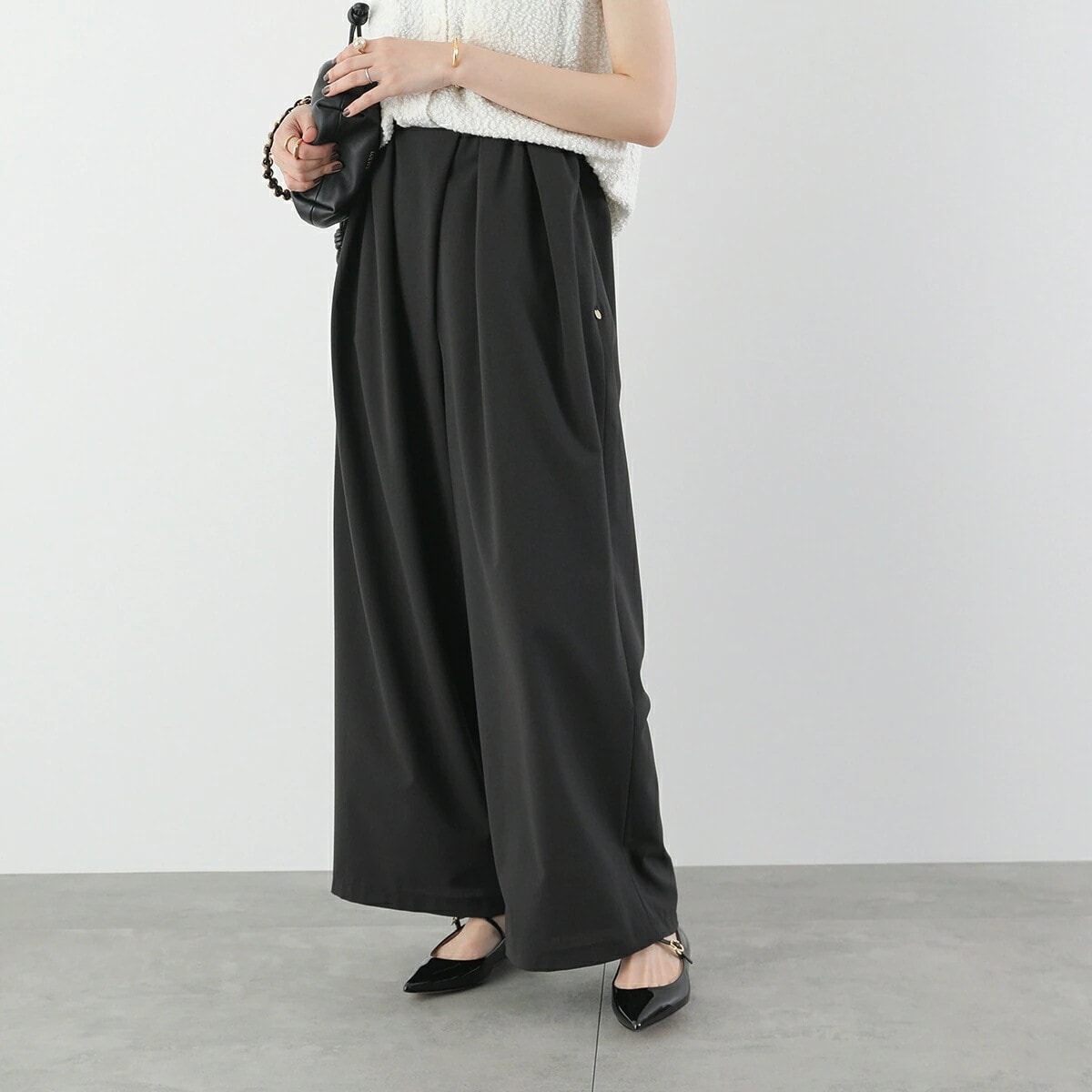 MARECHAL TERRE マルシャル・テル イージーパンツ ZMT254PT708 レディース ワイドパンツ ギャザー 接触冷感 速乾 017 【mega】