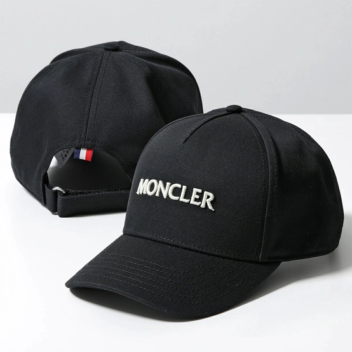 MONCLER モンクレール ベースボールキャップ BASEBALL CAP 3B00054 04863 メンズ コットンギャバジン ロゴ刺繍 アジャスター付き 帽子 999