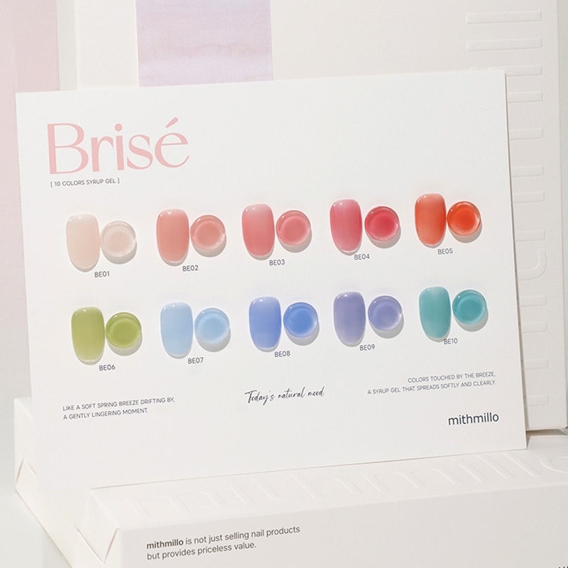 [mithmillo] 【Brise】 10色 セット / シロップネイル／単色・レイヤード・グラデーションアートにおすすめです