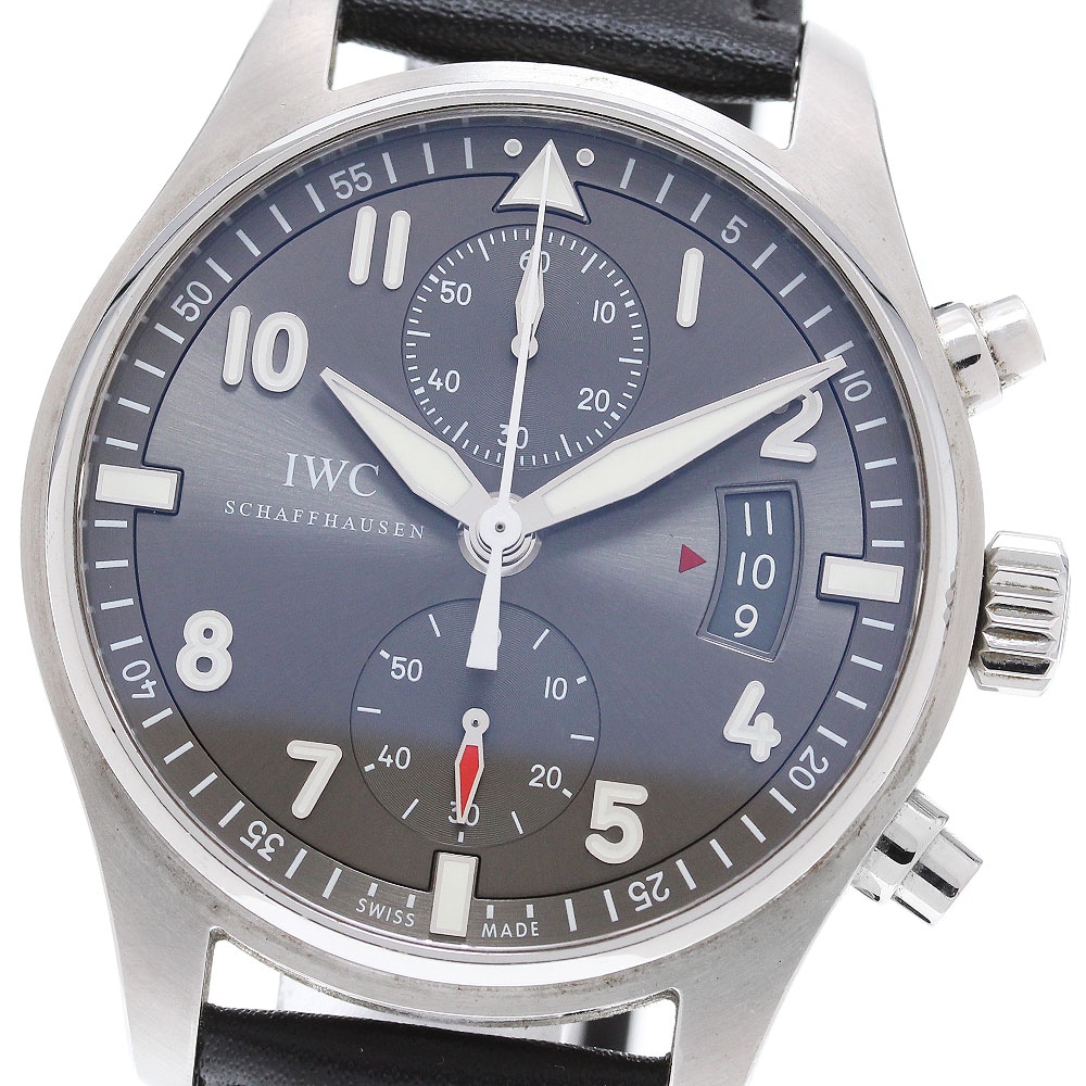 IWC IWC SCHAFFHAUSEN IW387802 スピットファイア クロノグラフ 自動巻き メンズ 保証書付き_866181【中古】