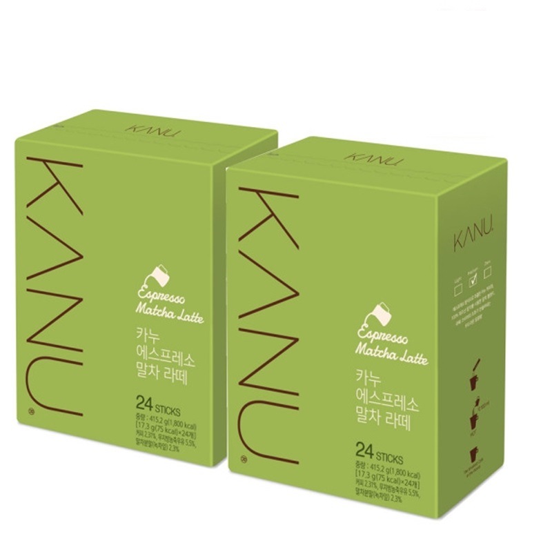 韓国食品-カヌー エスプレッソ 抹茶ラテ 24T+24T 総48T-KMEAL KOREA