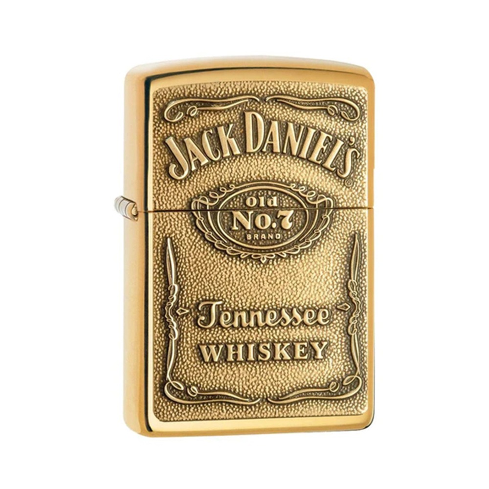 Zippo ジッポーライターコラボ ジャックダニエルラベルレギュラー 北米シリーズ JD428金色エンブレム