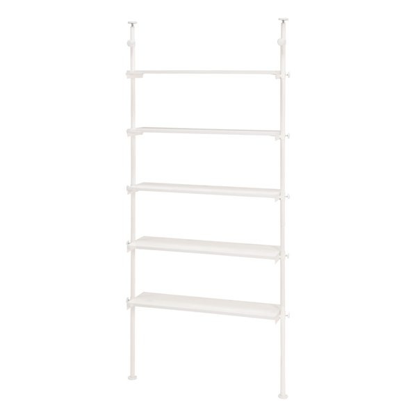 突っ張りラック ホワイト・幅90×奥行24×高さ187264cm KTR-3156SW