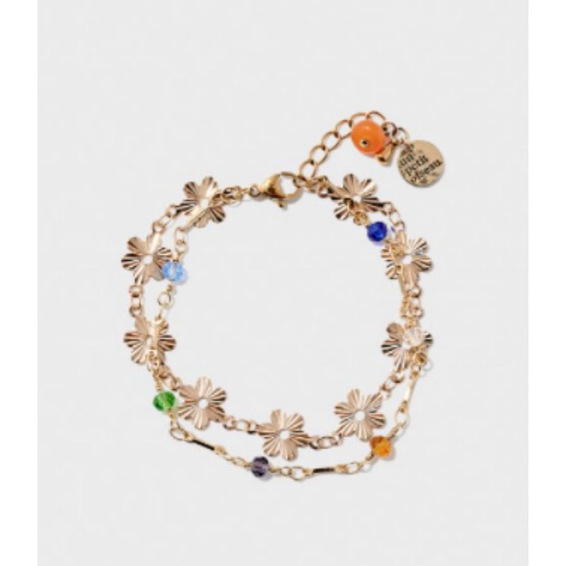 UN PETIT OISEAU/ Flower chain bracelet/ 腕輪