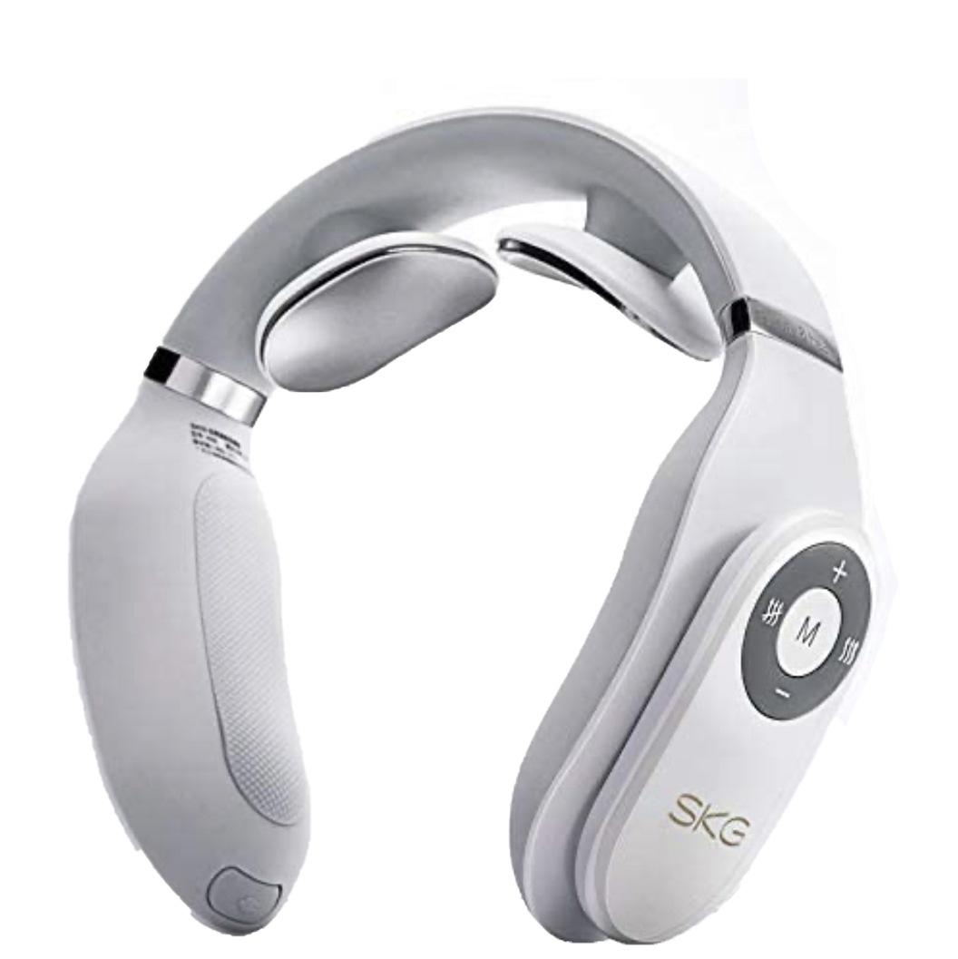 首 マッサージ器 SKG首マッサージ器 ネックマッサージ 首 健康グッズ 健康器具 男性 女性 ギフト プレゼント コードレス 機器 軽量 肩 EMS コードレス 肩こり解消 15段階強度調節 軽量